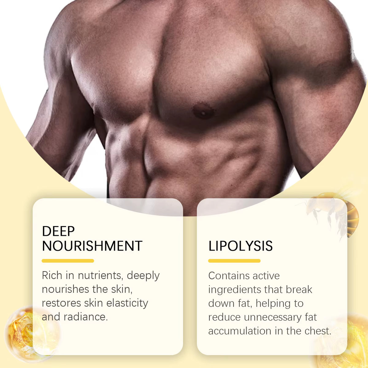 Abdominal Muscle Essential Oil Men Breast Firm Shrink Chest Body Shaping Remove Fat Enhance Metabolism Gynecomastia Tighten Oil