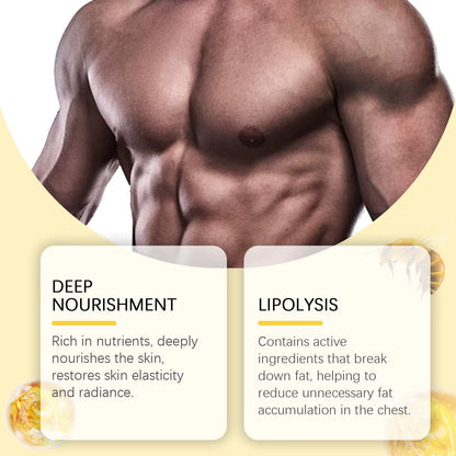 Abdominal Muscle Essential Oil Men Breast Firm Shrink Chest Body Shaping Remove Fat Enhance Metabolism Gynecomastia Tighten Oil